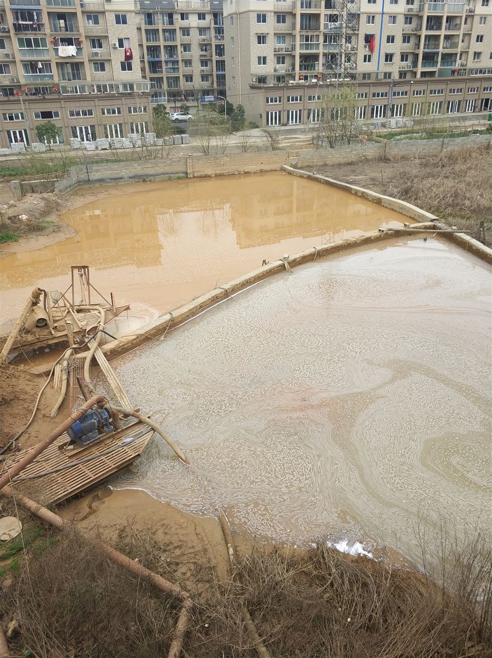 伊川沉淀池淤泥清理-厂区废水池淤泥清淤